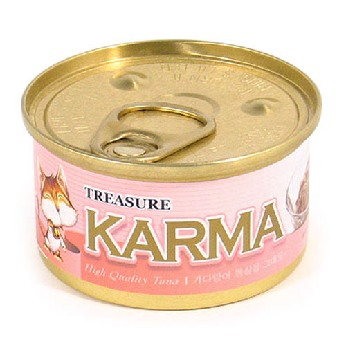 카르마 캔 (가다랑어+연어) 80g