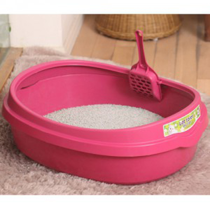 푸르미 고양이 화장실 (대) - 핑크