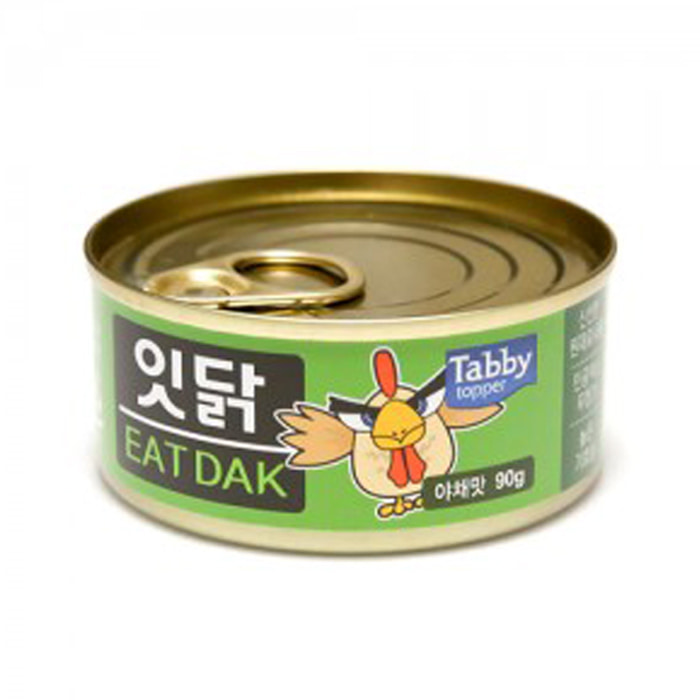 테비 잇닭 닭가슴살캔 90g-야채맛/24개 1박스
