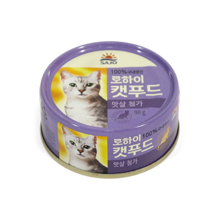 사조 로하이 캣푸드(참치+맛살) 90g x 24개 세트