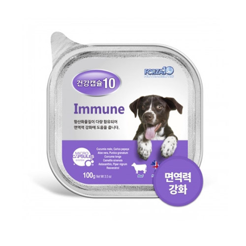 포르자10 건강캡슐캔 강아지 이뮨(면역) 100g (16개/1박스)