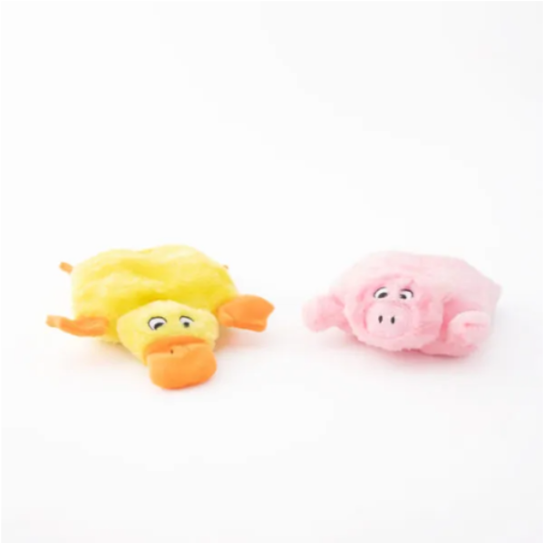 지피포우즈 ZippyPaws 뿡뿡이 방석-오리/돼지 2packs