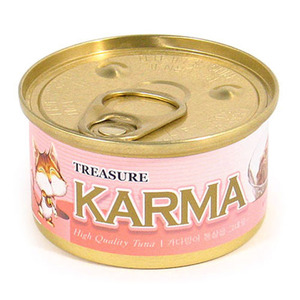 카르마 캔 (가다랑어+연어) 80g