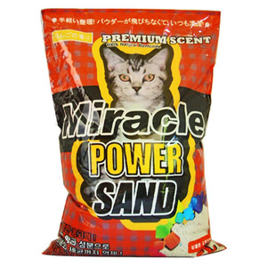 미라클 파워 고양이 모래 (5L) *오렌지향