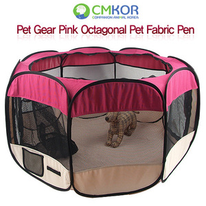 [본사무료직배송]Pet Gear pink Octagonal Pet Fabric Pen(L-RED) 