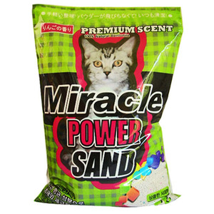 미라클 파워 고양이 모래 (5L) *사과향